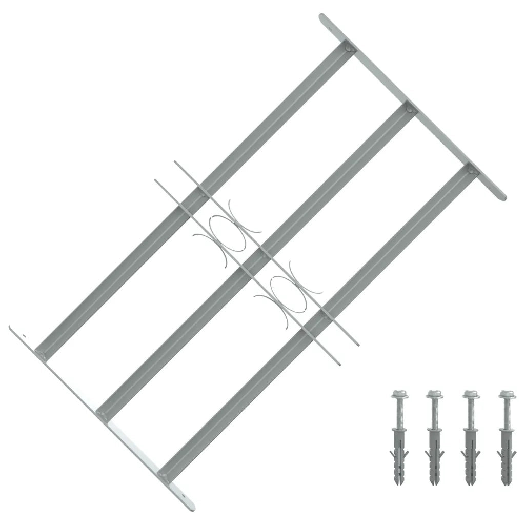 Grate per Finestre Regolabili 3 Barre Trasversali 500-650 mm 141382