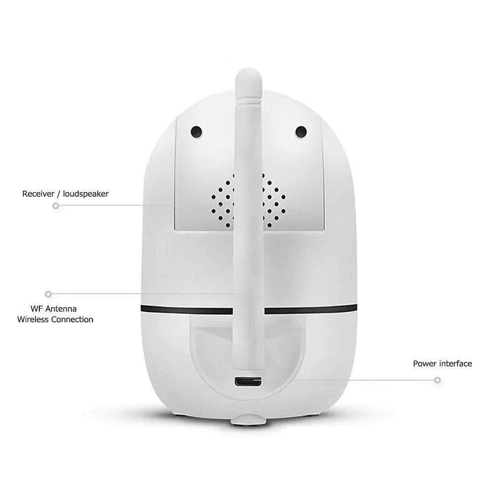 Trade Shop - Telecamera Ip Con Rilevamento Movimento Q-sx910 1080p Wireless Cloud Nanny Cam -