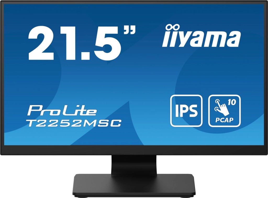 Iiyama prolite t2252msc-b2ag monitor pc 54,6 cm (21.5") 1920 x 1080 pixel full hd lcd touch screen nero