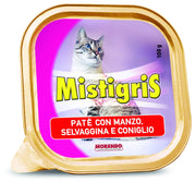 Patè per Gatti ''Misura Tigris'' Gusto Manzo Selvaggina e Coniglio Gr. 100