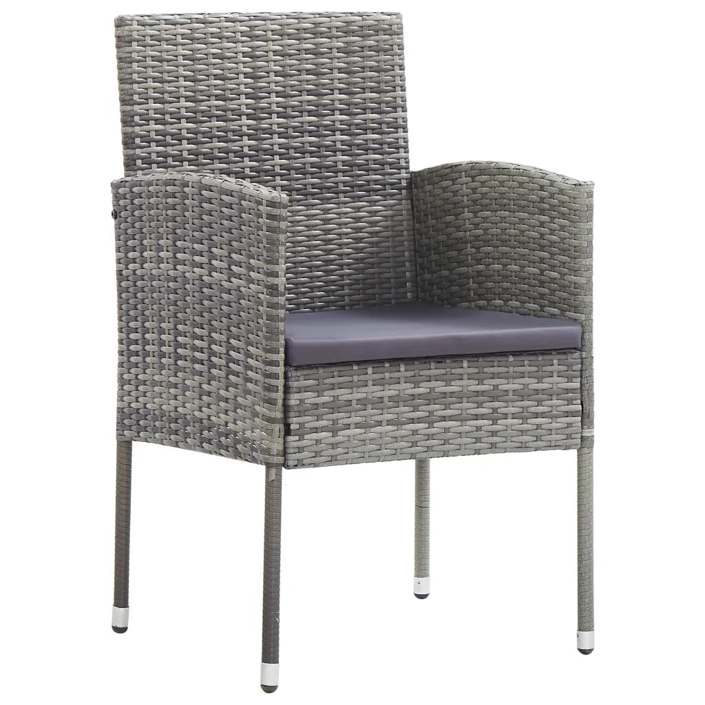 Set Mobili da Pranzo per Giardino 3 pz Grigio 3068723
