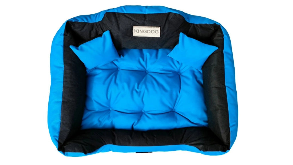 AIO FACTORY 100x75 cm KINGDOG Cuccia per cani impermeabile personalizzabile Blu