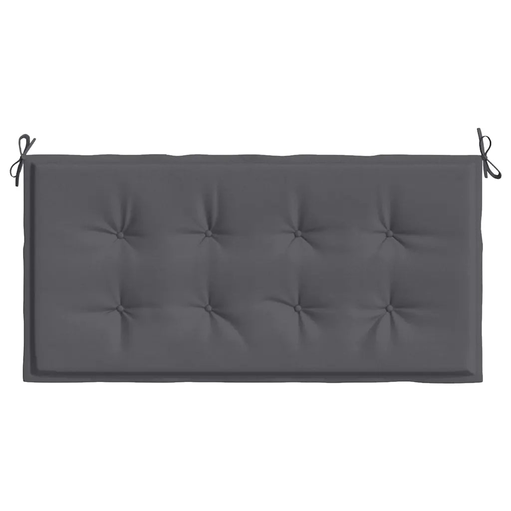 Cuscino per Panca Antracite 100x50x4 cm in Tessuto Oxford