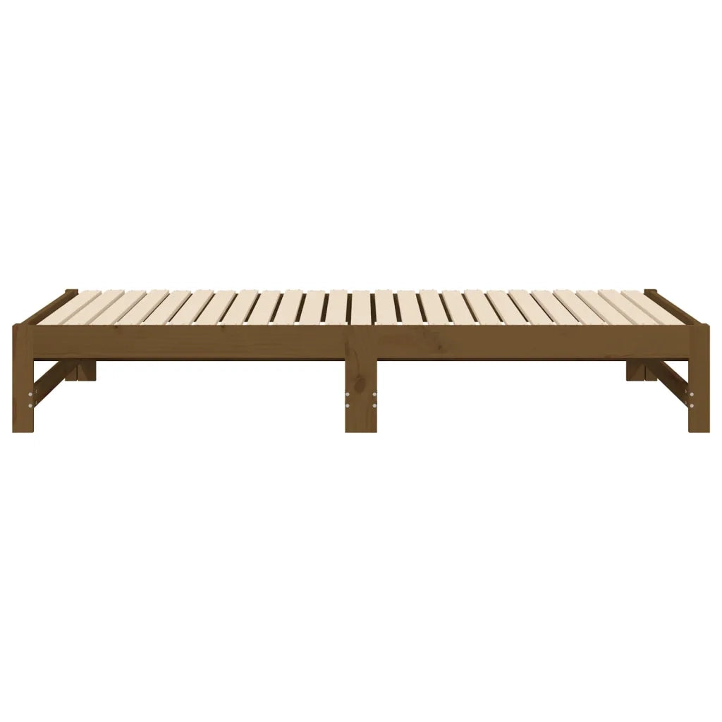 Dormeuse Estraibile Miele 2x(90x190) cm Legno Massello di Pino cod mxl 33274