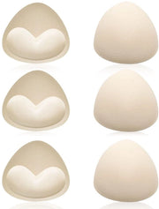Pannelli di supporto 3 pezzi - Cuscini push-up rimovibili - Comfort respirabile - Ricambi per reggiseno sportivo - Foderatura triangolare - Confezione perfetta - Pannelli di sostegno per reggiseno