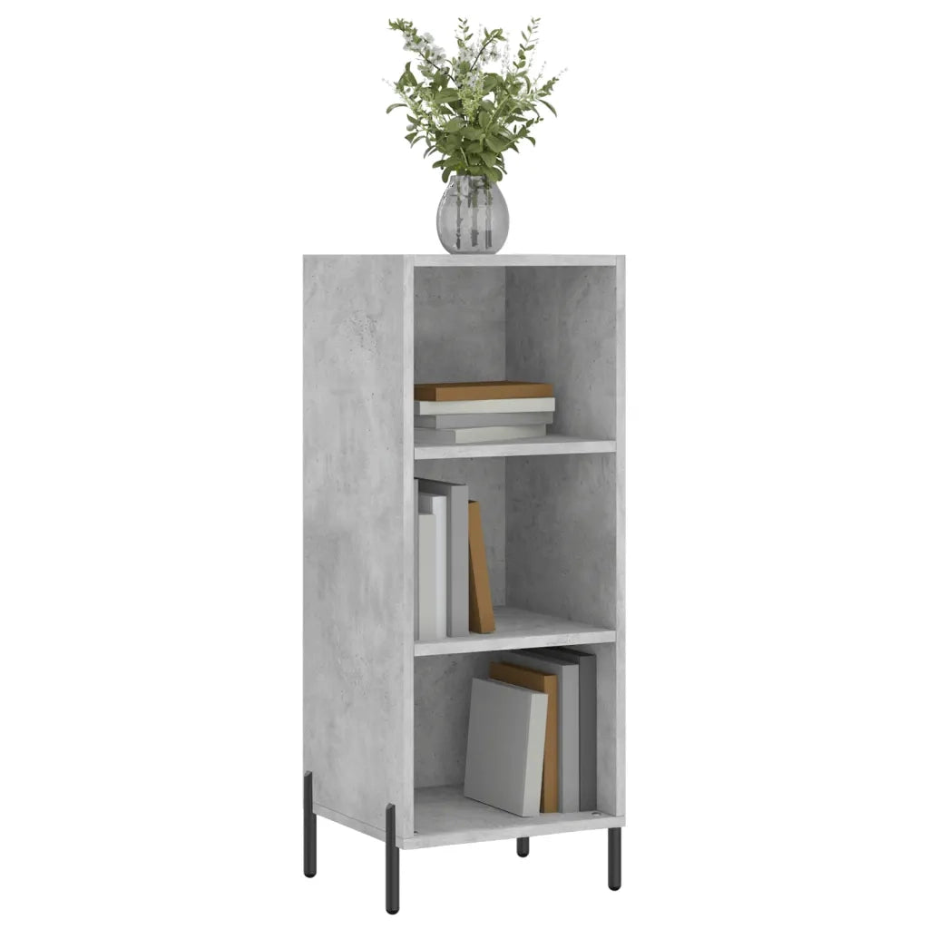 Credenza-Buffet-Armadio da cucina Grigio Cemento 34,5x32,5x90 cm in Legno Multistrato 552081