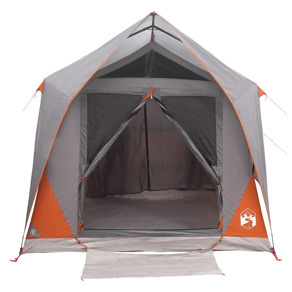 Tenda a tunnel con tetto Grigio e arancione 8 persone 42028659