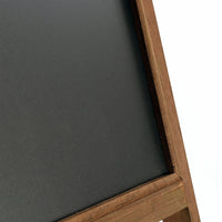 Toboli Lavagna a cavalletto per bar ristoranti negozi 42x112cm in legno con ripiano per fiori