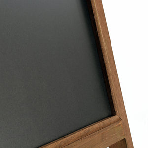 Toboli Lavagna a cavalletto per bar ristoranti negozi 42x112cm in legno con ripiano per fiori