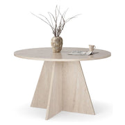 Racale, Tavolo Fisso 4 Posti, 120x120x75h cm Bianco Marmo