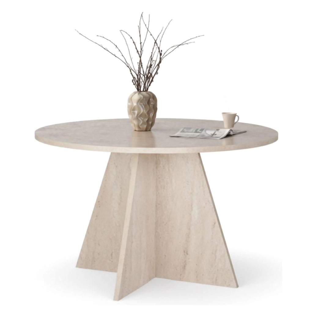 Racale, Tavolo Fisso 4 Posti, 120x120x75h cm Bianco Marmo