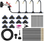 Sistema di irrigazione - Portata d'acqua 15-60 l/min - Raggio di diffusione 0,5-0,9 m - Kit completo con accessori per la cura del giardino
