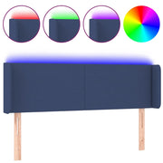 Testiera | Testata a LED Blu 147x16x78/88 cm in Tessuto