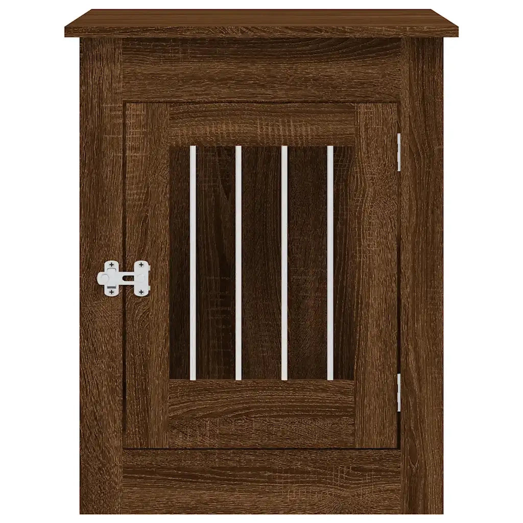 Gabbia Cani Arredamento Rovere Marrone 55x80x68cm Multistrato 838329