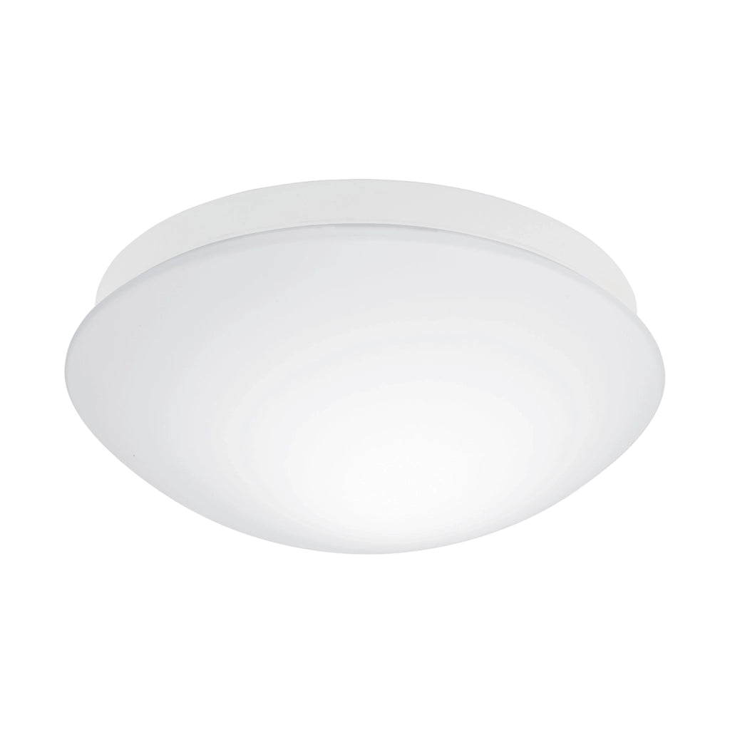 Plafoniera Contemporanea Bari-M Policarbonato Bianco 1 Luce E27