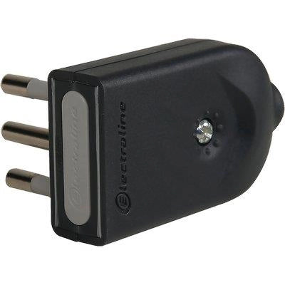 SPINA MOBILE ORIENTABILE ELECTRALINE - NERO 2P+T 10A- 25 pezzi