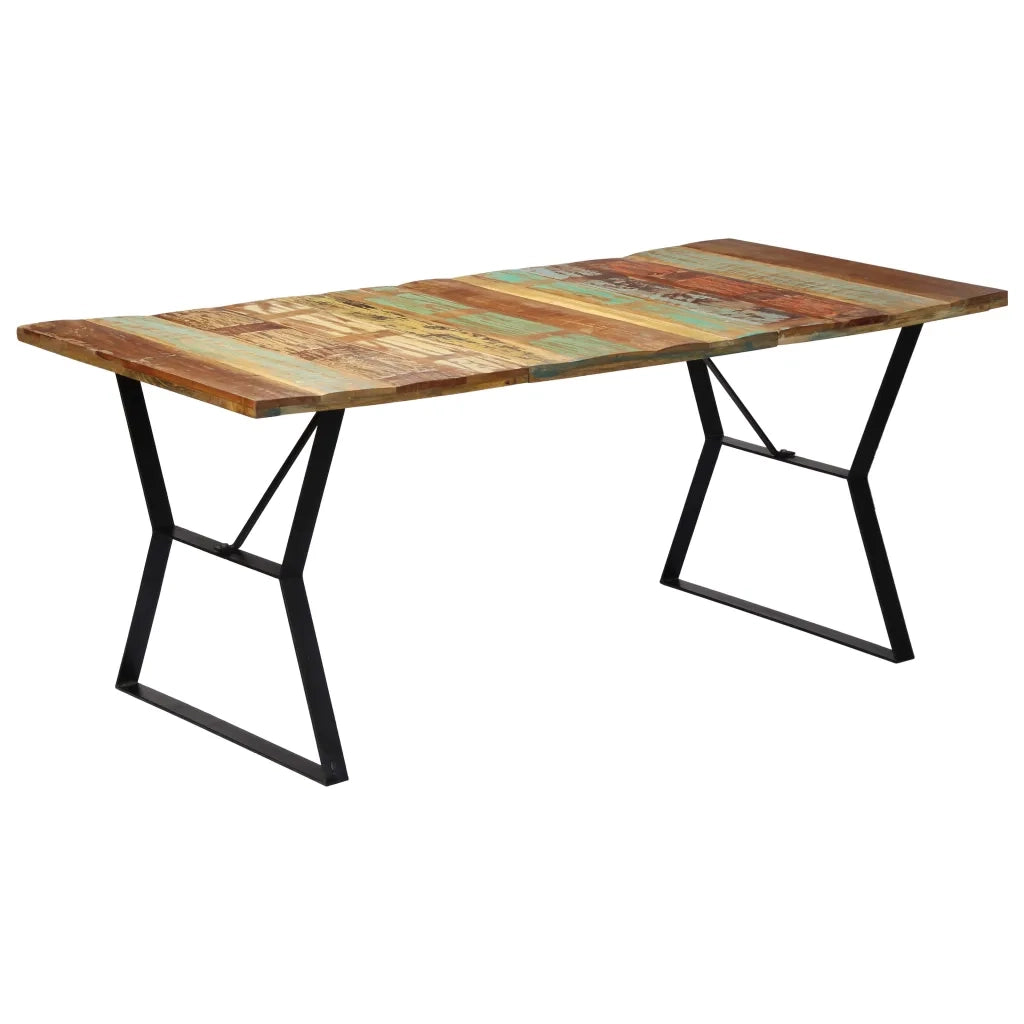 Tavolo da Pranzo 180x90x76 cm in Legno Massello di Recupero cod mxl 64057