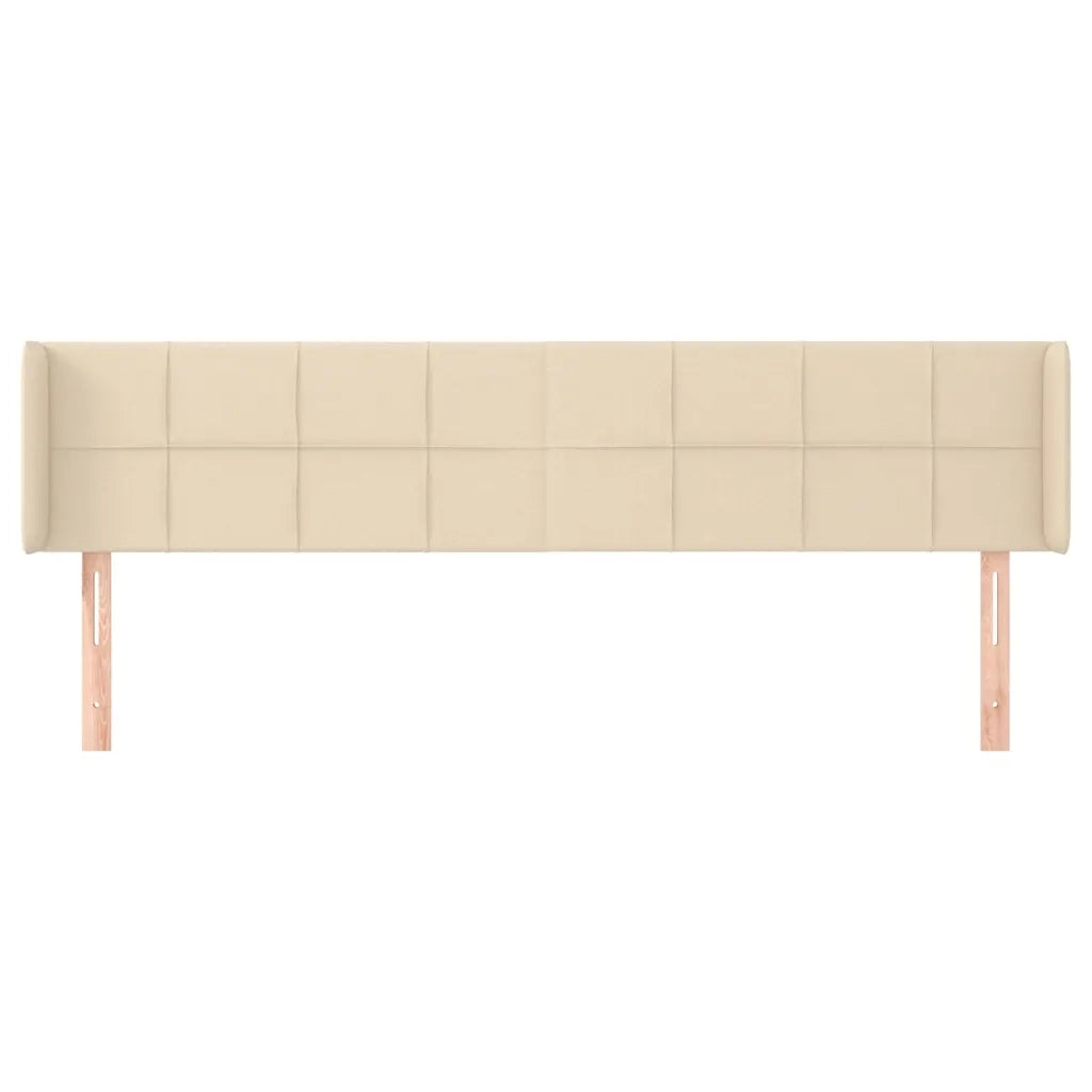 Testiera ad Orecchio Crema 183x16x78/88 cm in Tessutocod mxl 73712