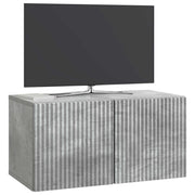 Mobile TV da Muro | Armadietto TV | Mobile Porta TV Grigio Cemento 59,5 x 31 x 30 cm