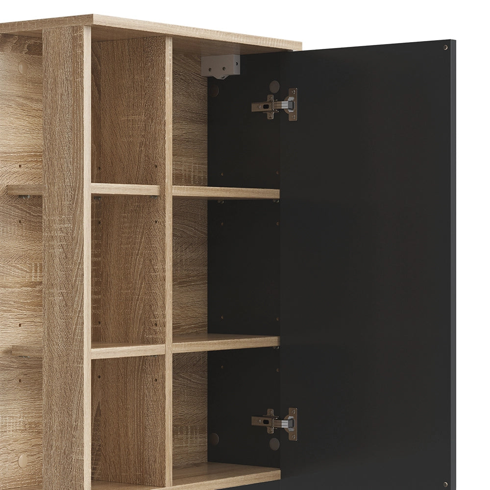 Vicco Mobile bagno Antracite 50 x 75 cm con porta e vani aperti