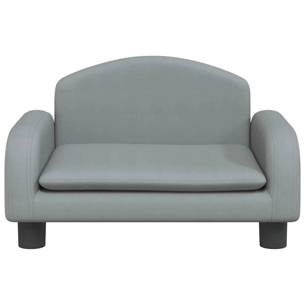 Cuccia per cani comoda cesta da divano colore chiaro 50 x 40 x 30 cm tessuto grigio 02_0043094