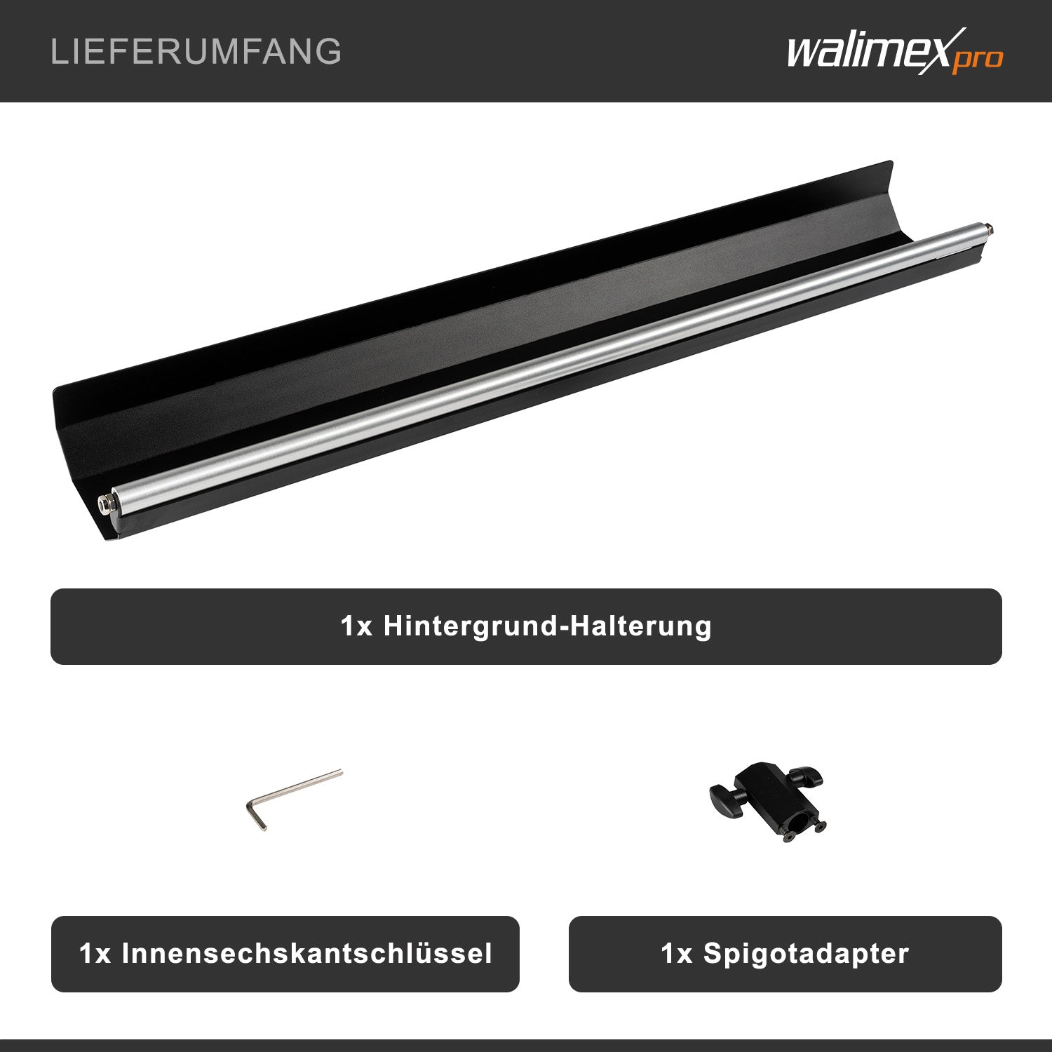 supporto per sfondo per treppiedi per lampade - utilizzo flessibile con sfondi di cartone fino a 1,35m, capacità di carico fino a 5kg, struttura in alluminio, meccanismo di sgancio