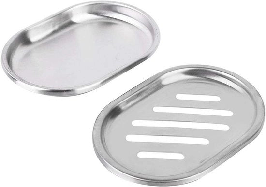 Bacetto di Sapone in Acciaio Inossidabile di Grande Dimensione con Draining – Sostenibile e a Doppia Parete