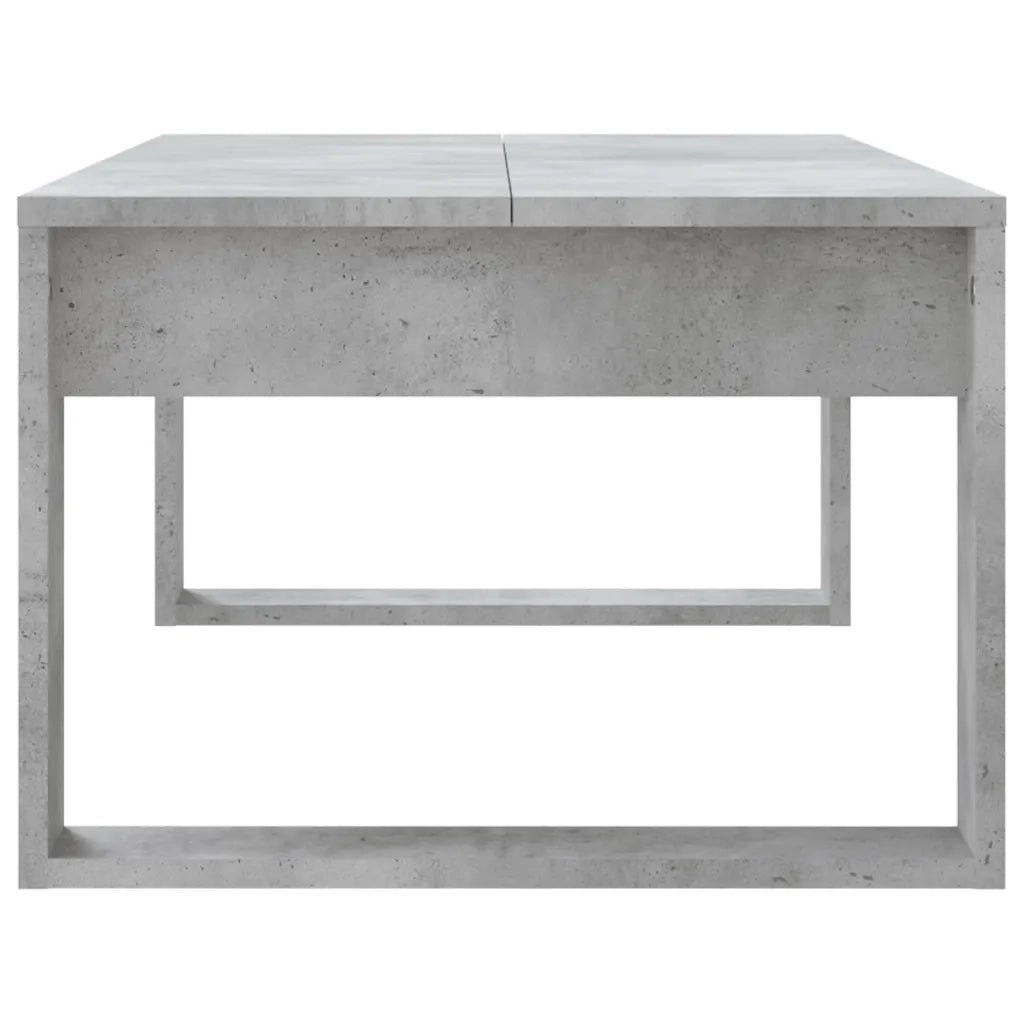 Tavolino salotto | Tavolino da caff¨¨ | Tavolino da Soggiorno Grigio Cemento 102x50x35 cm Legno Multistrato