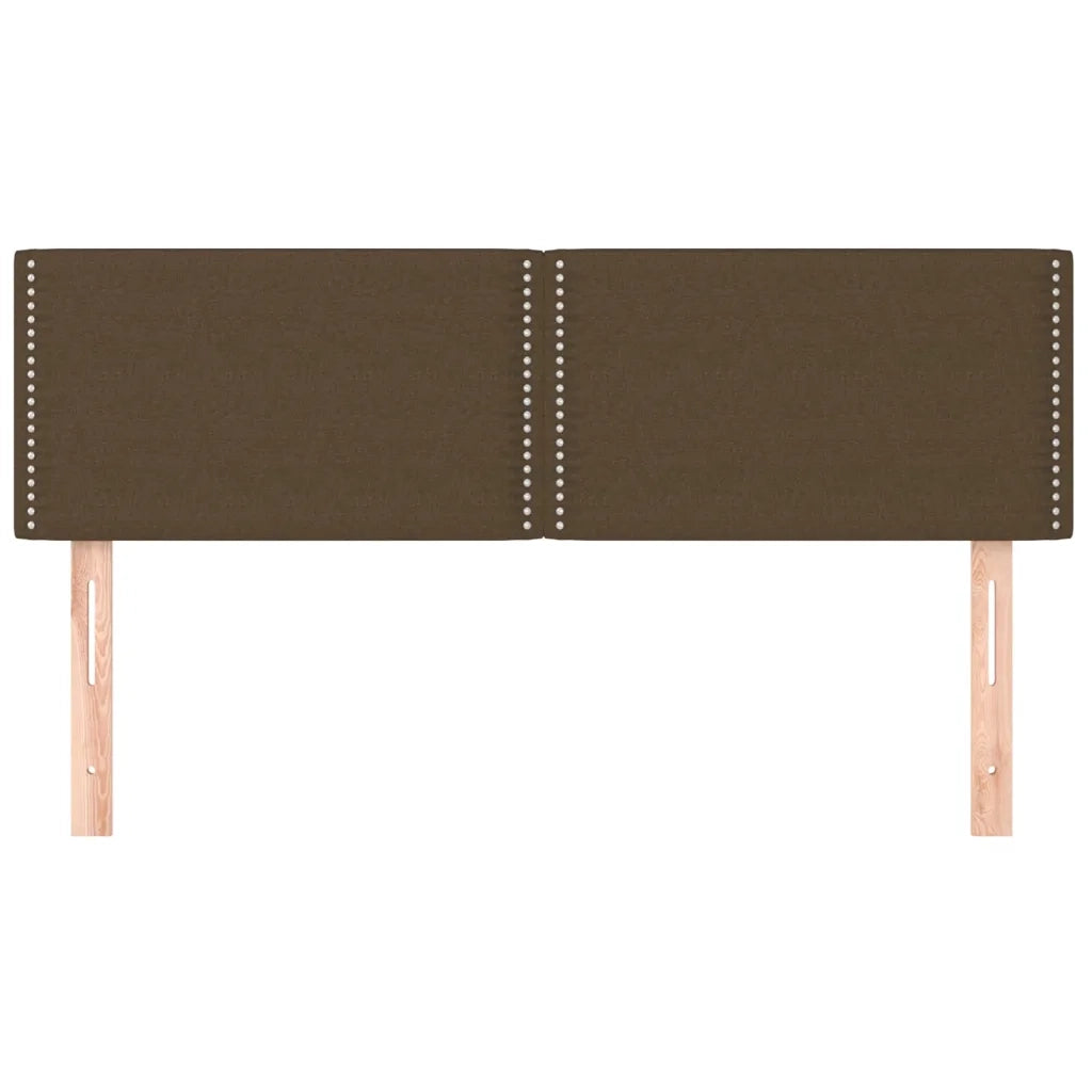 Testiera | Testata Marrone Scuro 144x5x78/88 cm in Tessuto