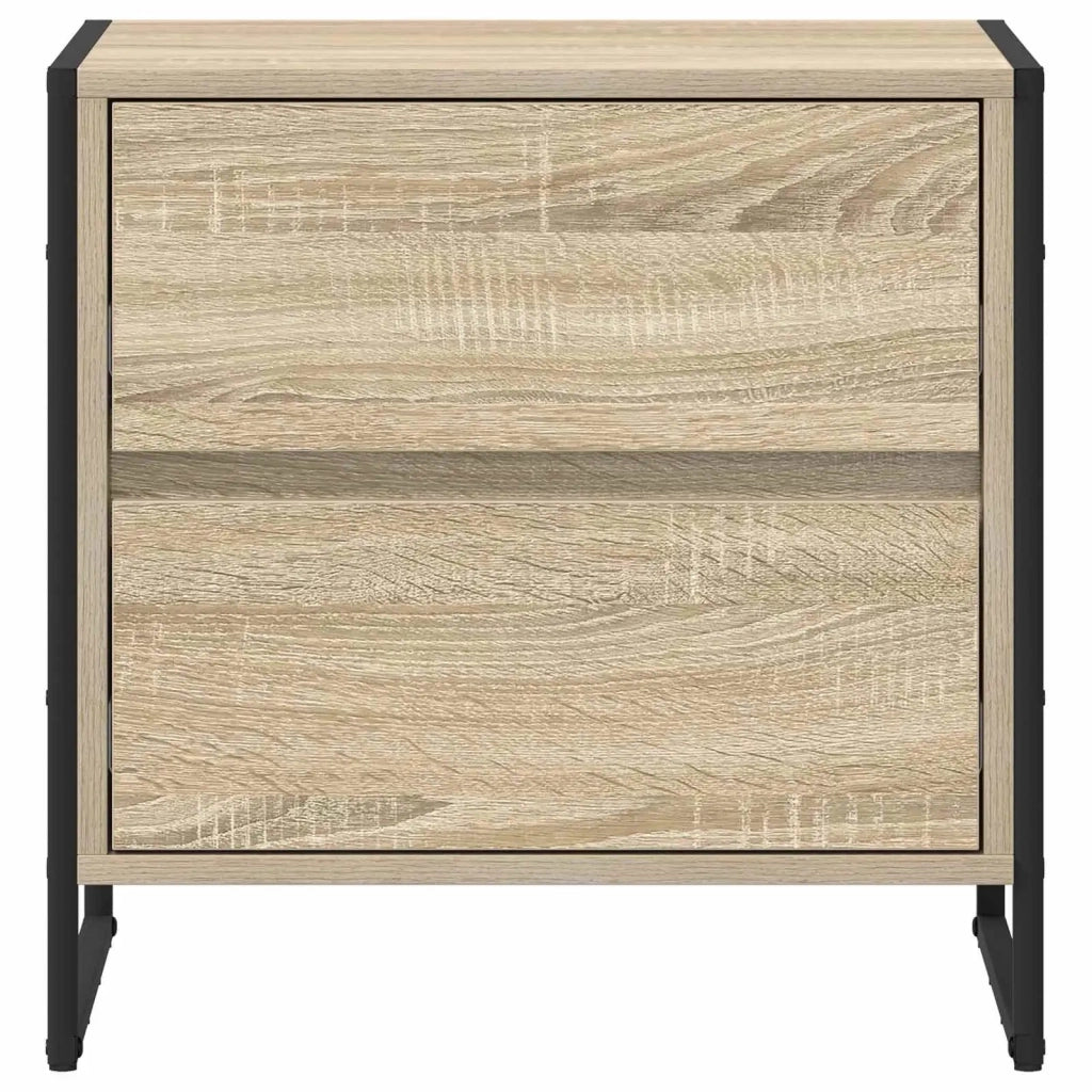Set di 2 Comodini | Armadio da Notte | Mobiletto da notte Sonoma 50 x 39.5 x 50 cm Legno multistrato
