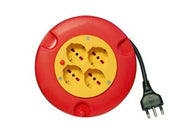 AVVOLGICAVO ELETTRICO 4 PRESE SCHUKO BIPASSO MT.5  mt.5    SYNTESY