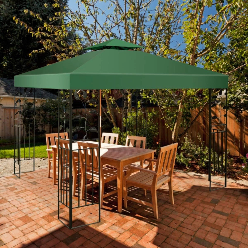 Tetto di Ricambio per Gazebo da Giardino Copertura di Ricambio Gazebo 3 x 3 m (Verde)