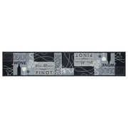 Tappeto da Cucina Lavabile-Tappetino da Cucina Grigio Vino 60x300 cm in Velluto