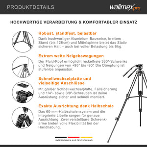 EI-717 Treppiede video Pro 133 133cm