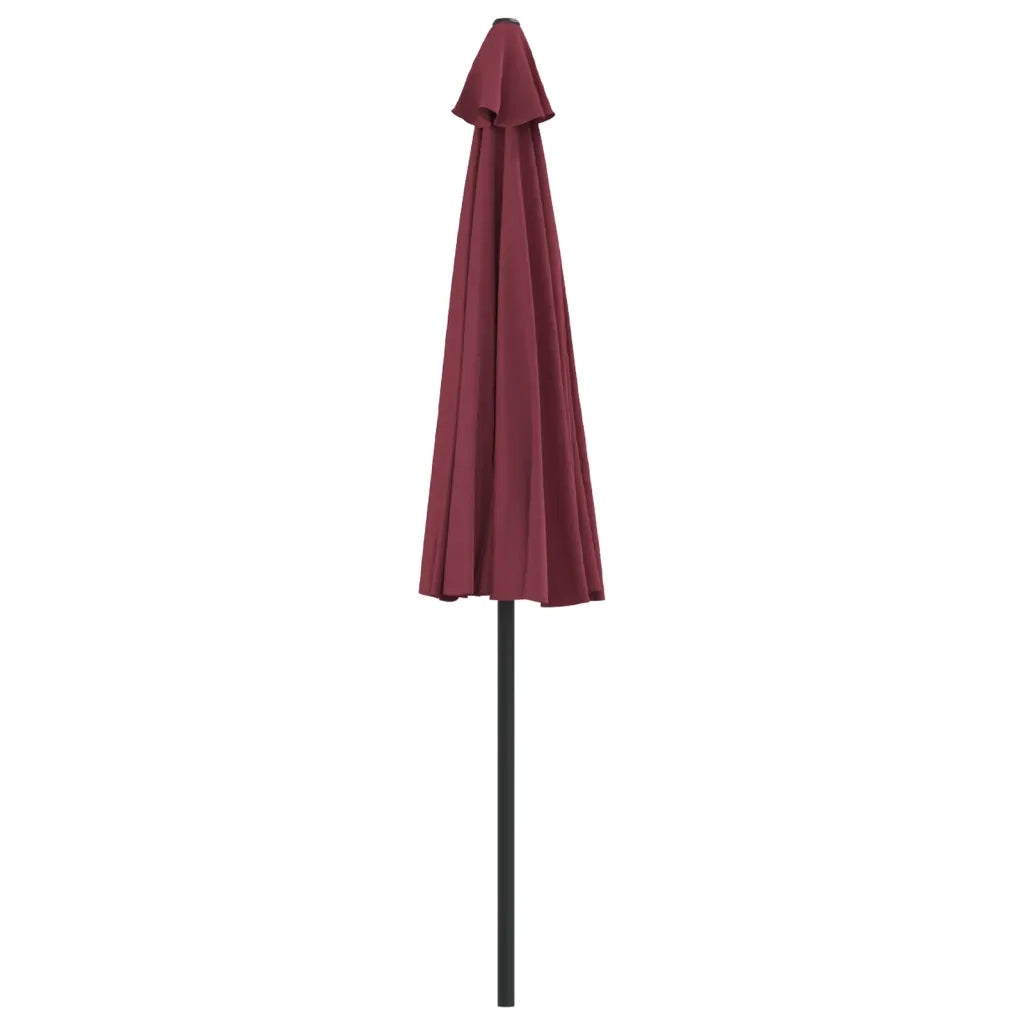 Ombrellone Balcone Palo in Alluminio Bordò 270x144x222cm a Metà 312498