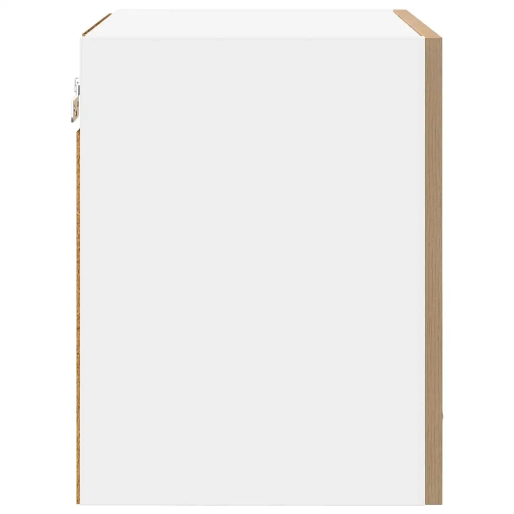 Armadio pensile Rovere Artigiano e Bianco 40 x 31 x 40 cm 884144