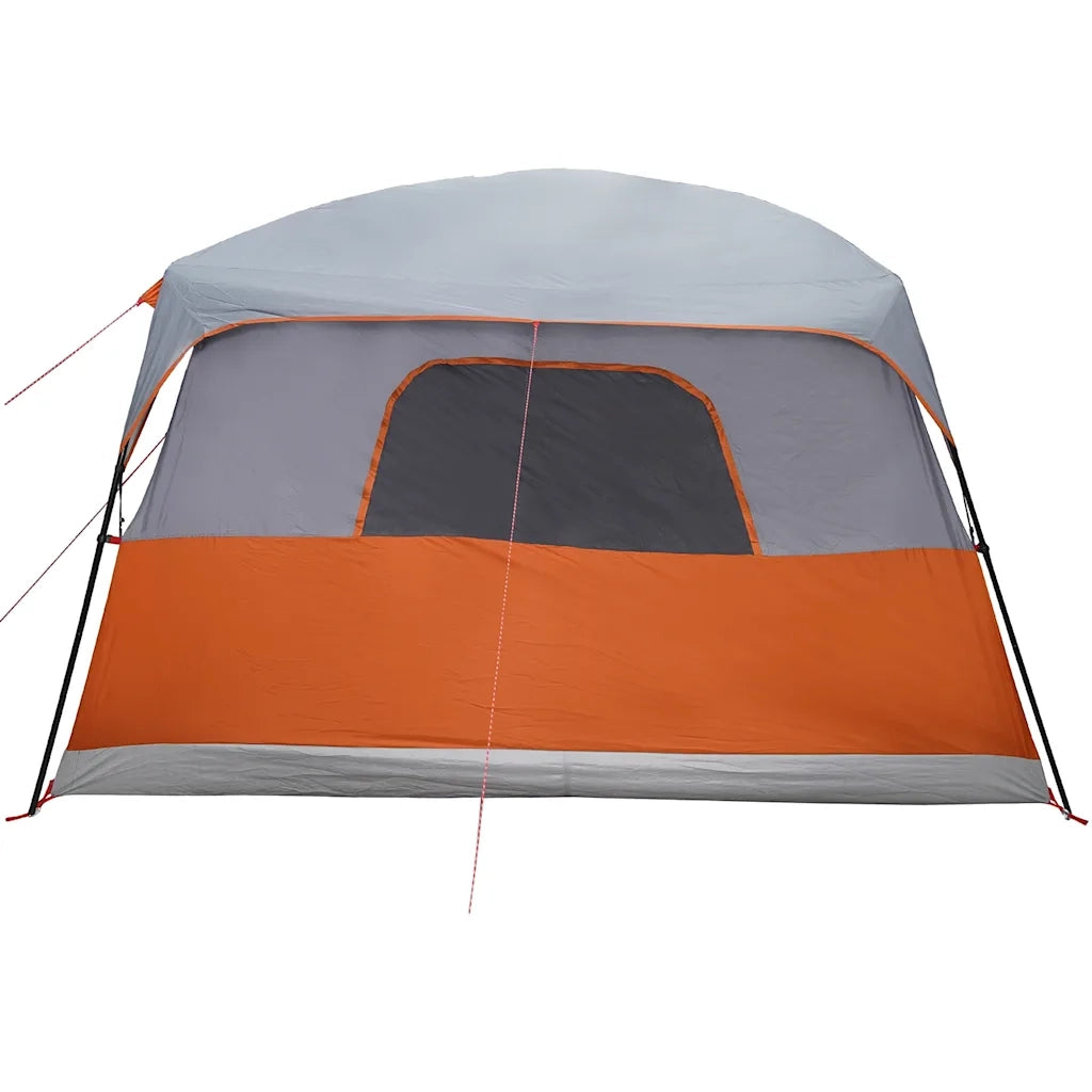 Tenda Familiare a Cabina per 10 Persone Grigia Impermeabile 94541