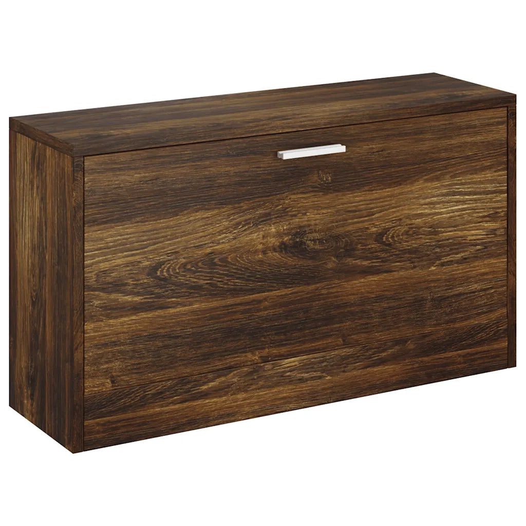 Scarpiera Rovere Fumo 80x24x45 cm in Legno Multistrato 342644