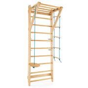 Scala a parete in legno svedese con 13 barre strategiche-Set di scala ginnica a parete capacit¨¤ di 100kg