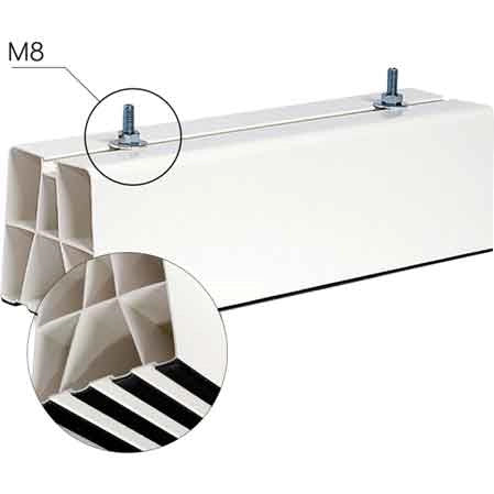 BASI A PAVIMENTO PER UNITA' ESTERNE 45 cm - 2 pezzi