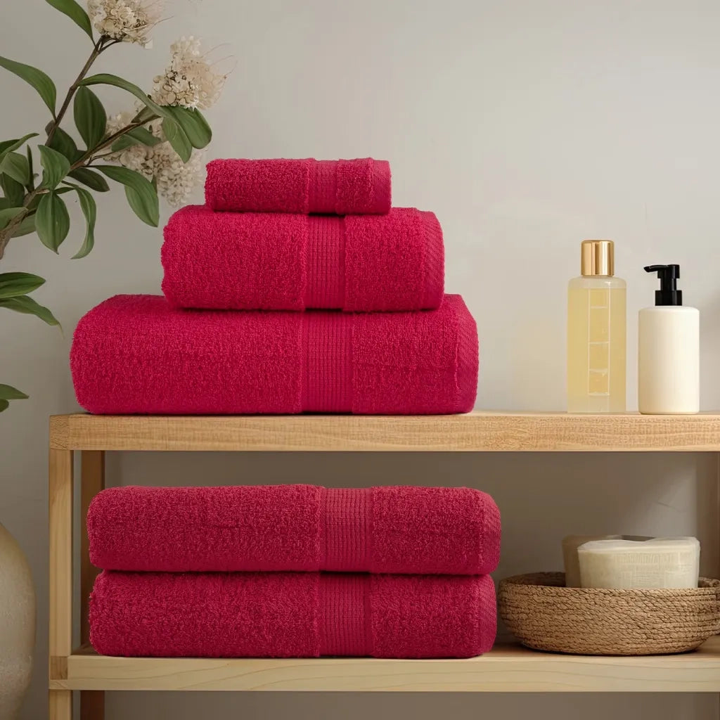 Asciugamani da Bagno SOLUND 10 pz Verdi 100x150cm 600 g/mÂ²