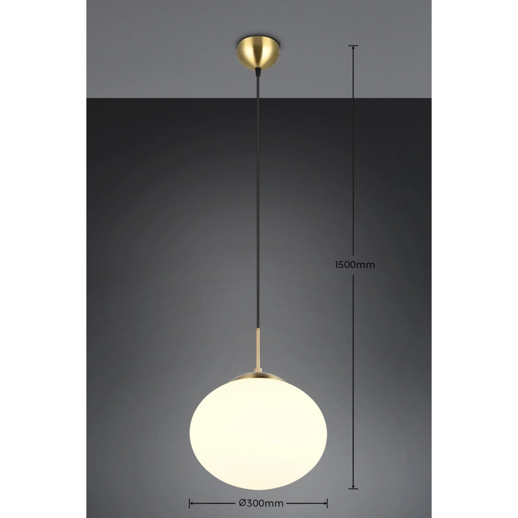 LAMPADARIO E27 FOMENTO D.30CM OTTONE SATINATO