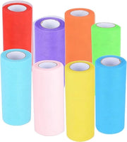 Tulle Decorativo a Tule a 8 Rolli in 8 Colori - 15 cm x 25 yard/rol