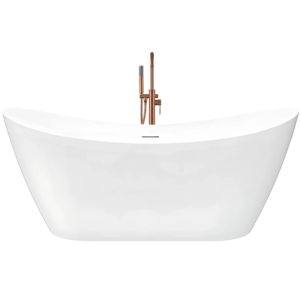 Vasca Bagno Da Terra Rea Ferrano Slim 180 Copritappo bianco