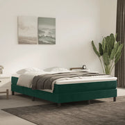 Struttura Letto a Rete a Molle Verde Scuro 140x200 cm in Velluto 3120775