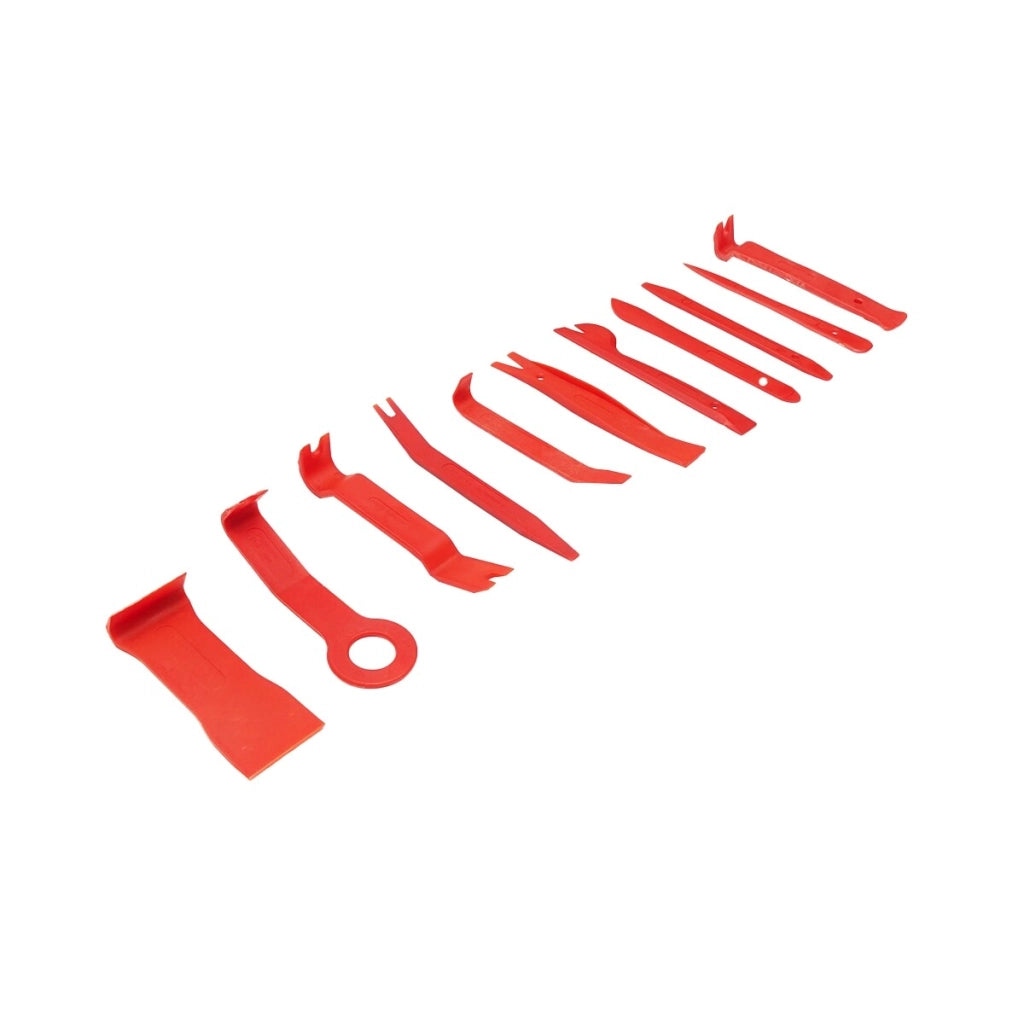 Kit smontaggio 11 pezzi Plastiche Auto Set di attrezzi per la rimozione di Rivestimenti Interni dell'auto Kit 11 Utensili di Smontaggio clip
