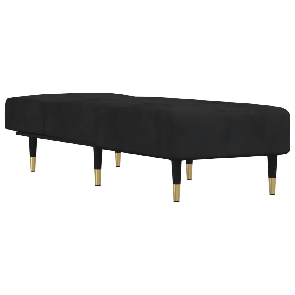 Chaise Longue in Velluto Nero 352805
