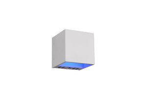 Applique da Interno a LED in Metallo Bianco Opaco