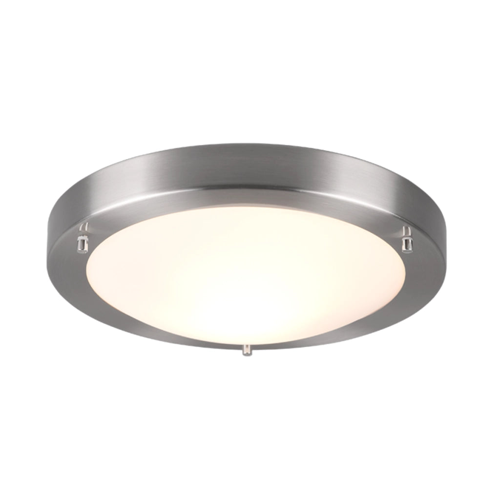 Plafoniera CONDUS moderna argento 31,5cm E27 Trio IP44