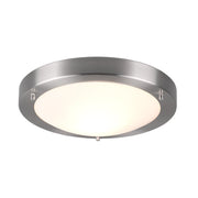 Plafoniera CONDUS moderna argento 31,5cm E27 Trio IP44